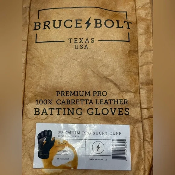 Bruce Bolt New Size M Batting Gloves - Picture 4 of 6